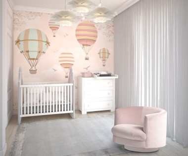 Tapeta Mint Pink Baloons 